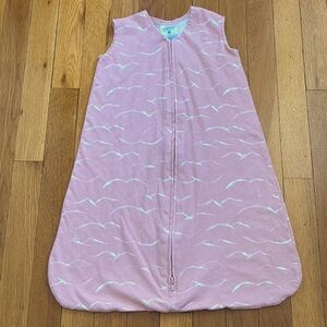 Halo, S (0-6) Pink Sleep Sack with White Bird Pattern